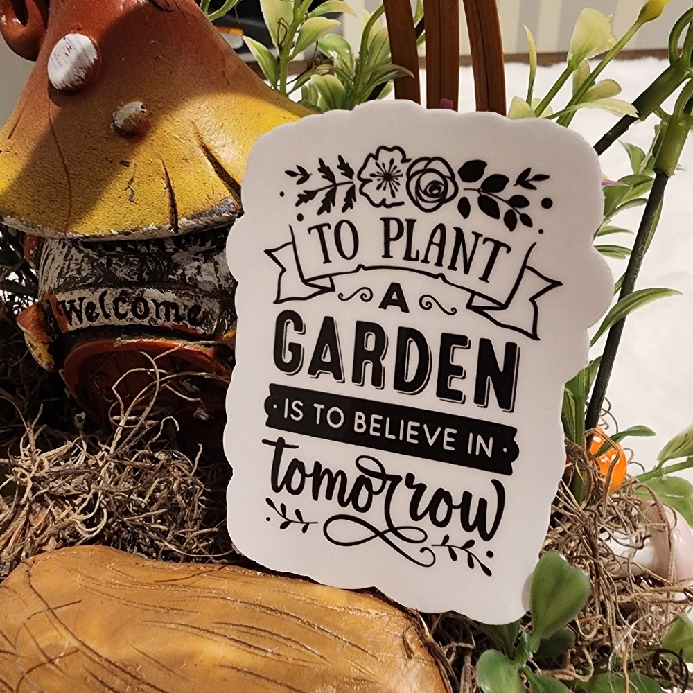 7/$15 Cute Gardening Themed Waterproof Durable Sticker